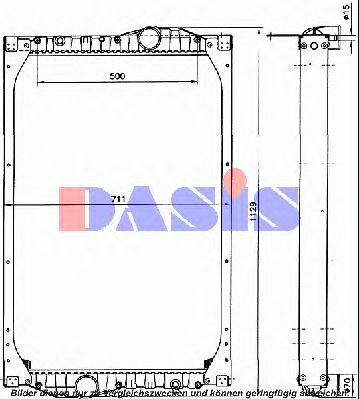 AKS DASIS 460000n -  Радиатор, охлаждение двигателя